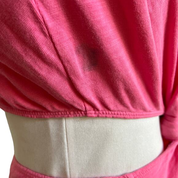 LNA Devan Twist Tee Dress in Neon Pink XS NWT - Picture 7 of 10